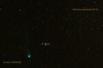 Zoom sur l'image et contrôle de l'avancement de la comète. Je (...)